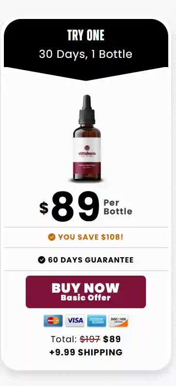 vittaburn one bottle price