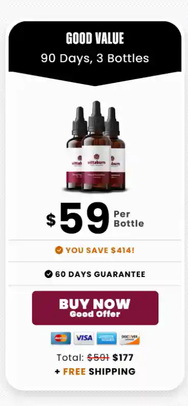 vittaburn three bottle price